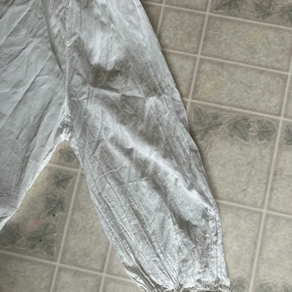 We the free peasant Cotton Button front Embroidered yoke‎ Loose Blouse